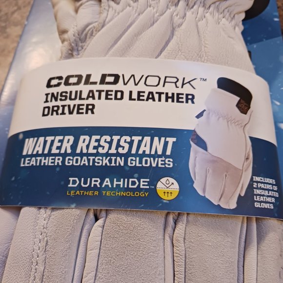 Mechanix Wear 2 Pairs Cold Weather Goatskin Leather Industrial Work Glove Size M - Picture 3 of 6